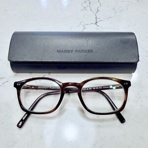 Warby Parker Dalton M 291 Brown Tortoise Eyeglass Frames 49-20-140